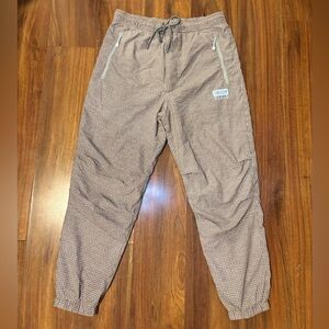 American Eagle Outfitters Tan Checkered Joggers